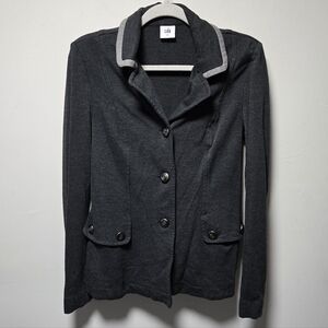 Cabi Ponte Gray Blazer Size Small Career Wear Knit Business Casual Buttons